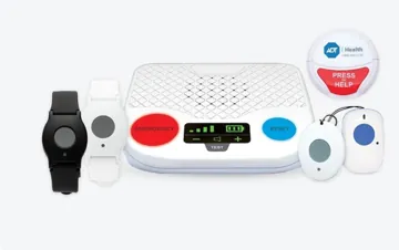 medical alert devices including wristbands, emergency console, and help buttons