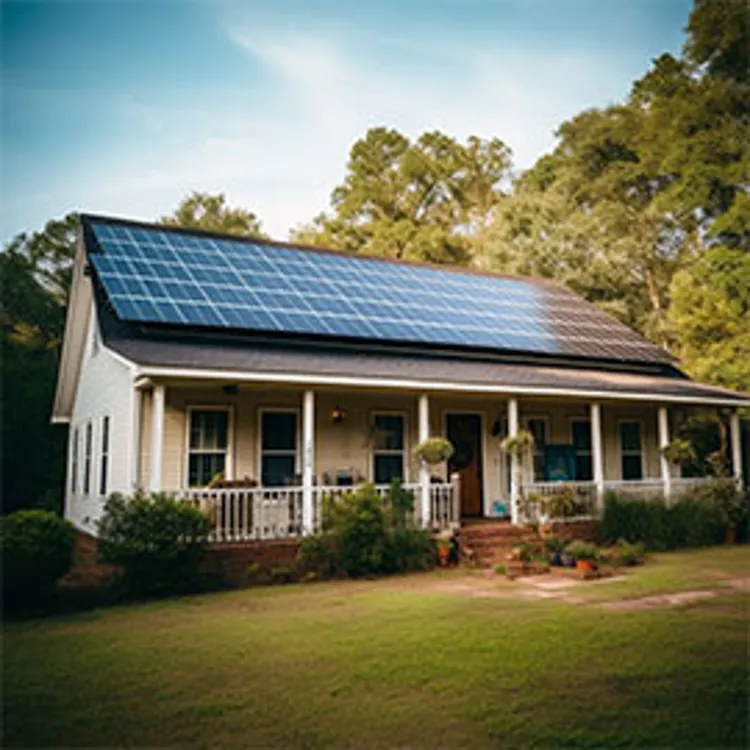 alabama home with solar panels installed on the roof