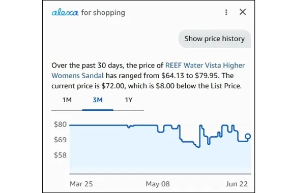Alexa price tracker tool