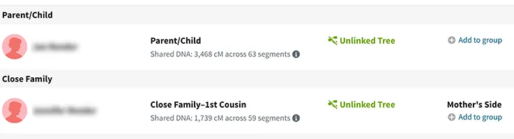 ancestry dna matches