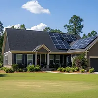 alabama home with solar panels on the roof