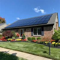 single detached home in ohio with solar panels on the roof