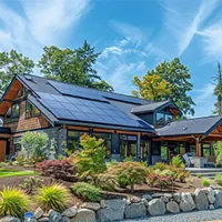 a beautiful home in washington with solar panels installed on the roof