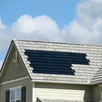 solar shingles on a roof