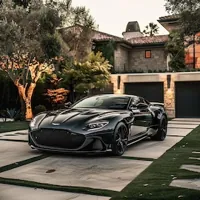 black Aston Martin DBS Superleggera