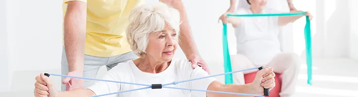 senior woman exercising