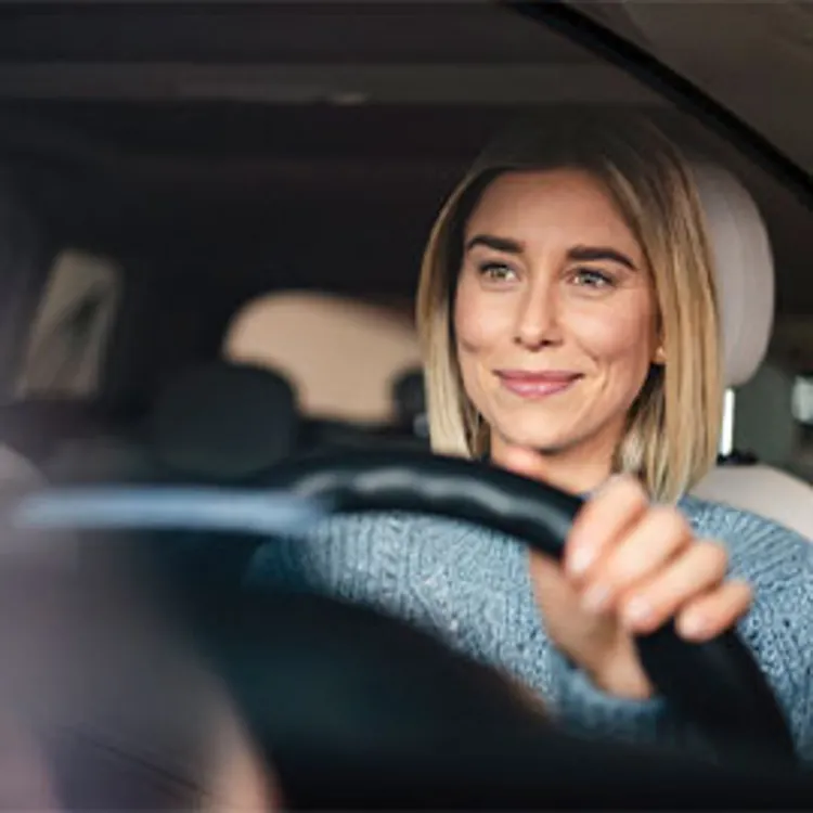 woman driving