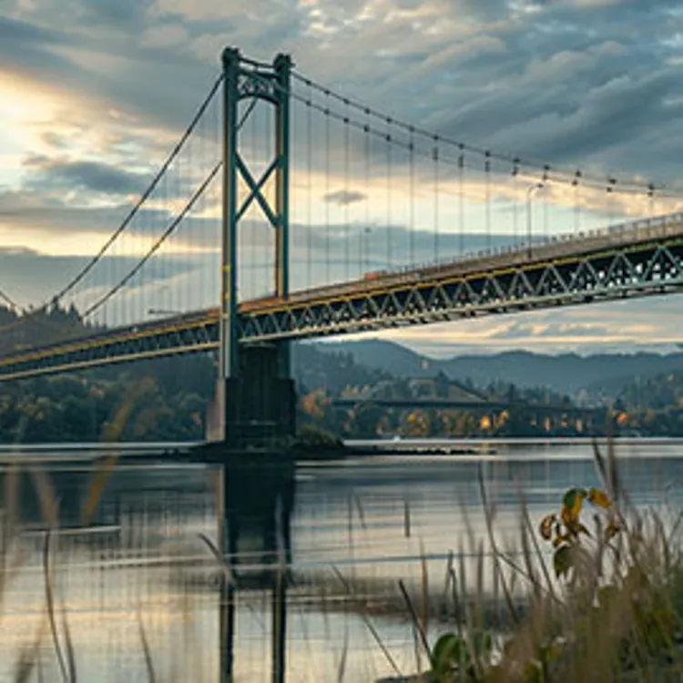 a bridge over a river