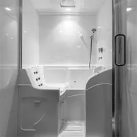 walk-in shower-tub combination