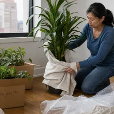 How to Pack Plants for Moving image