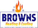 Browns Heating & Cooling brand logo
