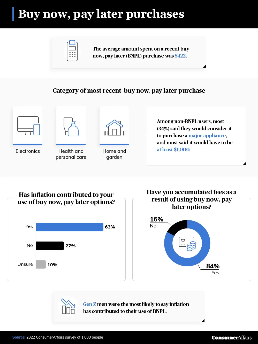 graphic depicting the purchase people buy now and pay later