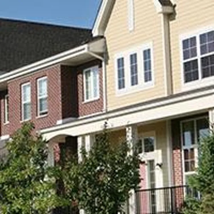 row of condo buildings