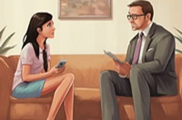 banker talking to a loan applicant