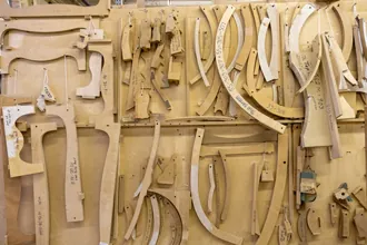 furniture parts on table