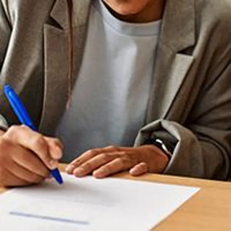 two people signing loan paperwork