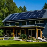 home in new hampshire with solar panels on the roof