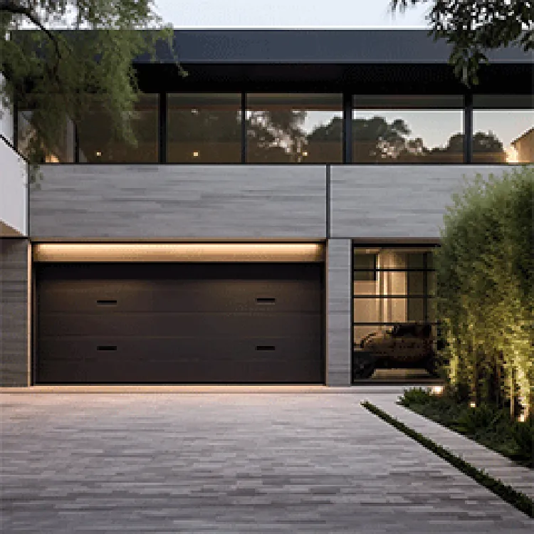 closed garage door
