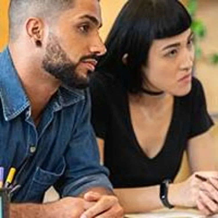 couple meeting with agent