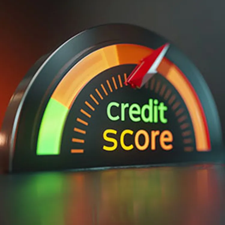 a credit score gauge