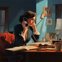 woman talking on the phone
