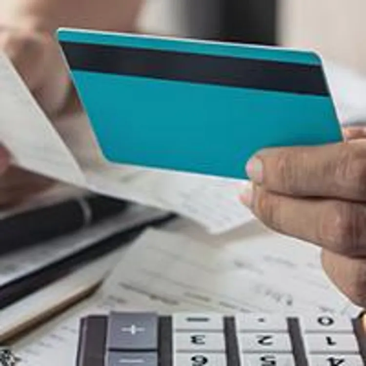 woman managing debt