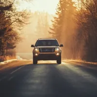 a Ford Explorer on a road