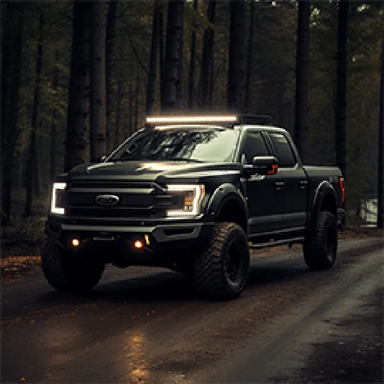 Ford F-150 vehicle on a road