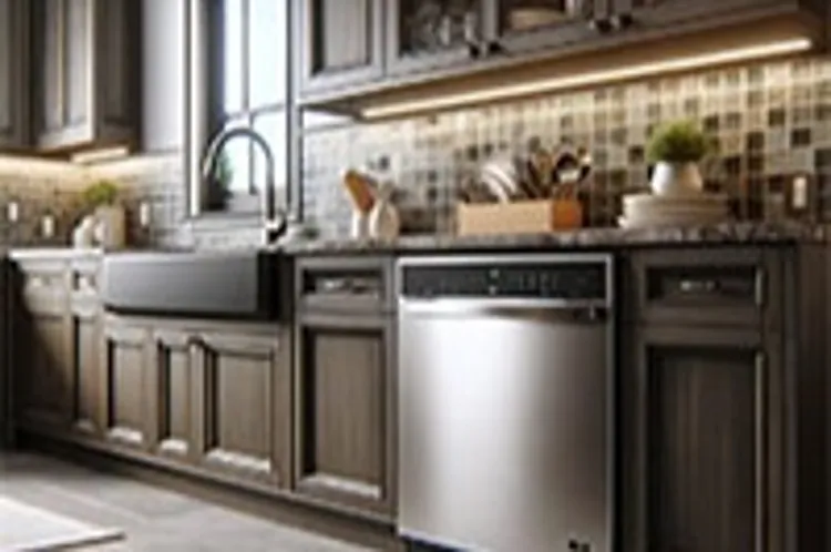 dishwasher in the kitchen