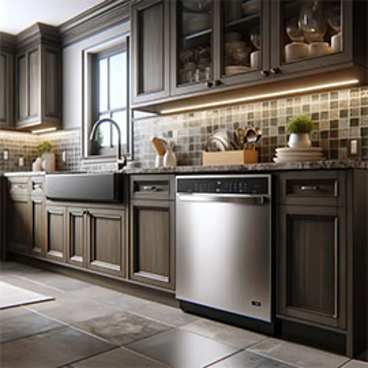 dishwasher in the kitchen
