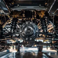 close-up view of a front differential