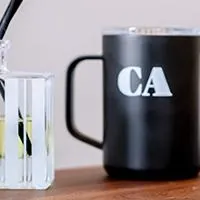 home security equipment with a mug and diffuser