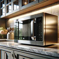 ge tabletop oven in a home kitchen