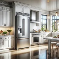 french door refrigerator in a modern kitchen