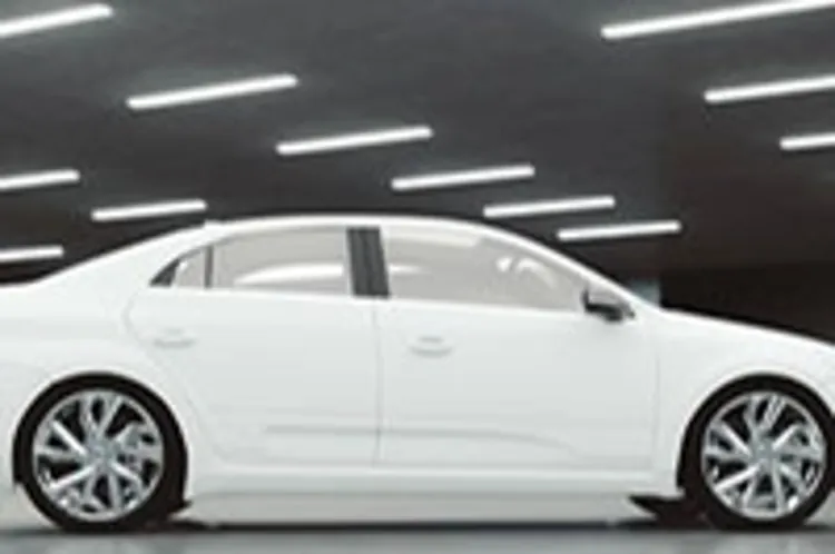 modern car in an underground garage