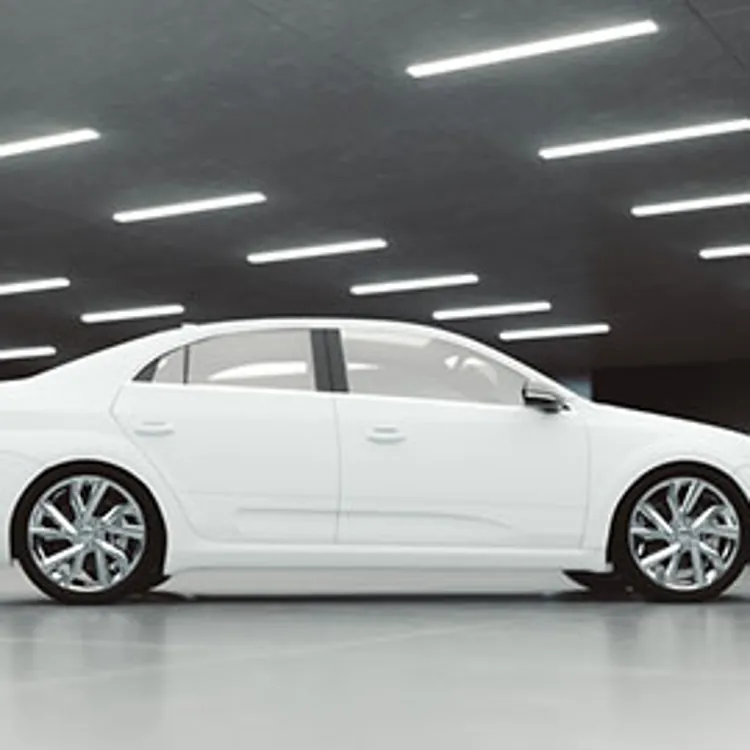 modern car in an underground garage