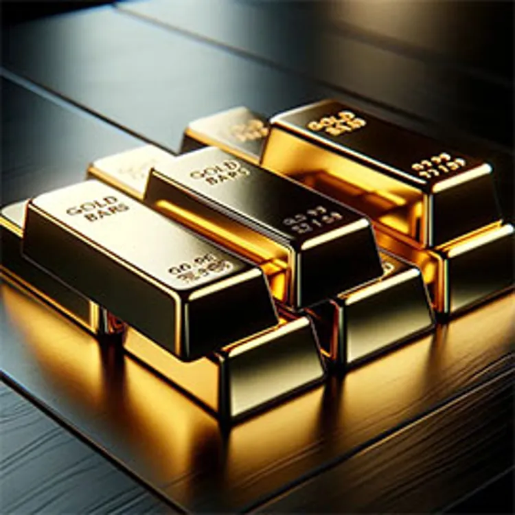 gold bars stacked side by side