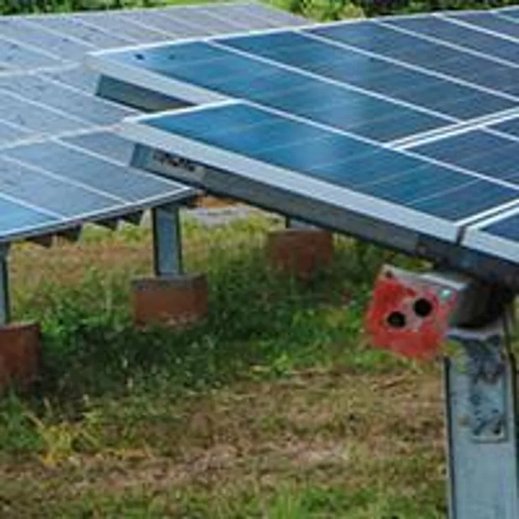 solar panels installed on the ground