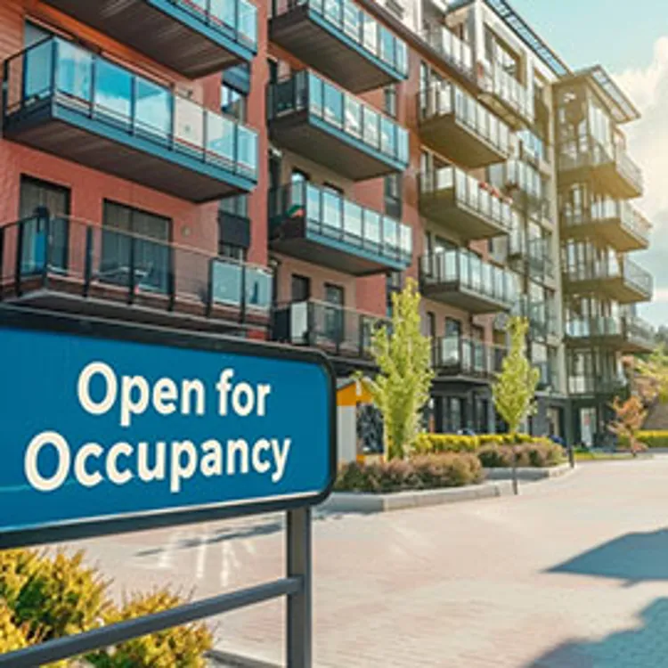 apartment complex that is open for occupancy