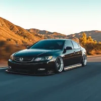 a Honda Accord on a highway