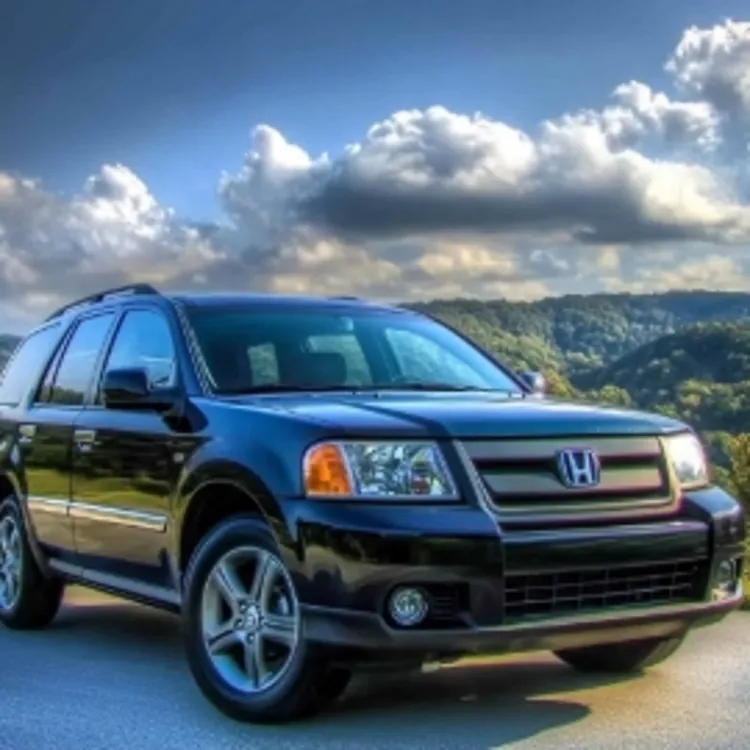 a parked black Honda Pilot