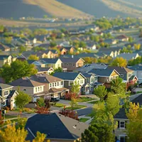 a suburban neighborhood