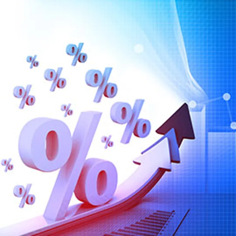 Different sizes of percentage sign
