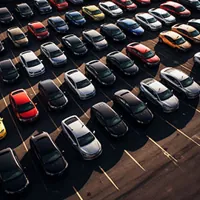 cars in a parking lot