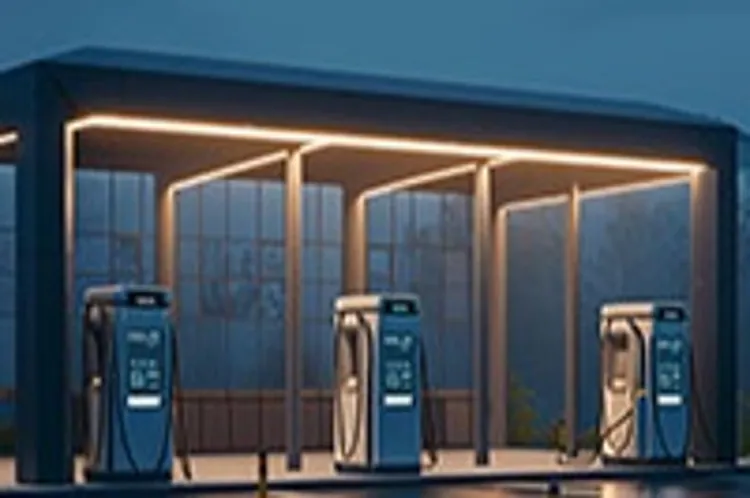 an ev charging station