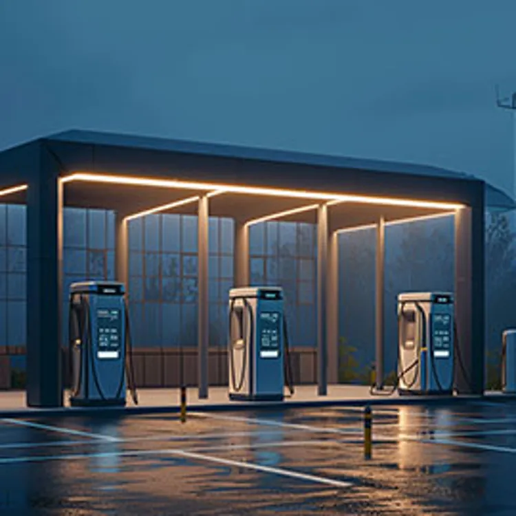 an ev charging station