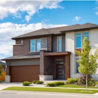 a nice two-story home with garage
