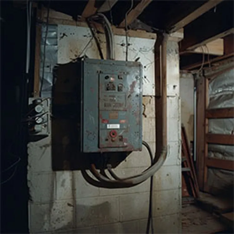 electrical panel in the basement