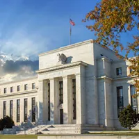 Federal reserve building at Washington D.C. on a sunny day.