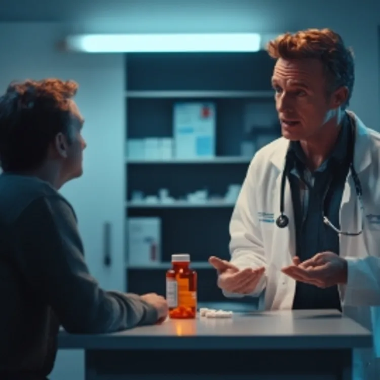 a man consulting with a doctor